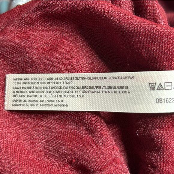 Free People Beach I'm So Fly Pants Burgandy Size M - Picture 10 of 10